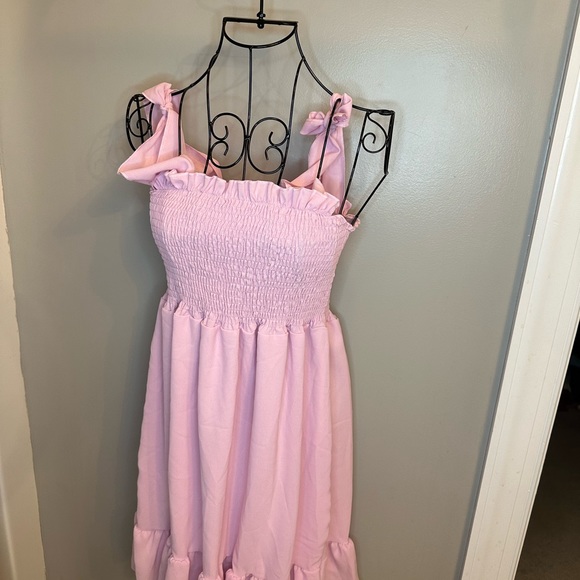 NWOT Pastel Tie Shoulder Dress size 10-12 - Picture 2 of 2